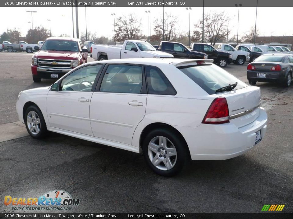 2006 Chevrolet Malibu Maxx LT Wagon White / Titanium Gray Photo #4