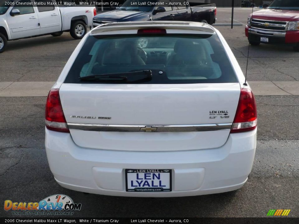 2006 Chevrolet Malibu Maxx LT Wagon White / Titanium Gray Photo #5