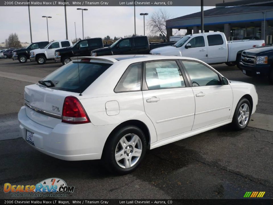 2006 Chevrolet Malibu Maxx LT Wagon White / Titanium Gray Photo #6