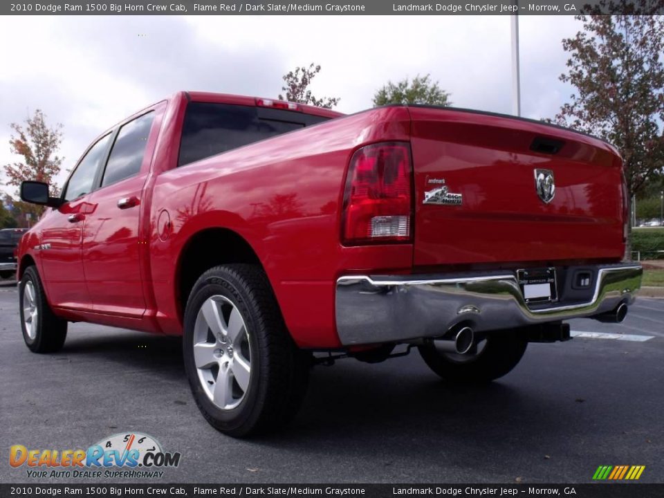 2010 Dodge Ram 1500 Big Horn Crew Cab Flame Red / Dark Slate/Medium Graystone Photo #2