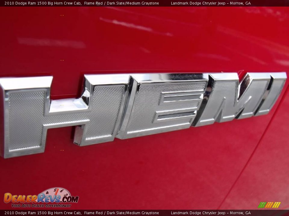 2010 Dodge Ram 1500 Big Horn Crew Cab Flame Red / Dark Slate/Medium Graystone Photo #5
