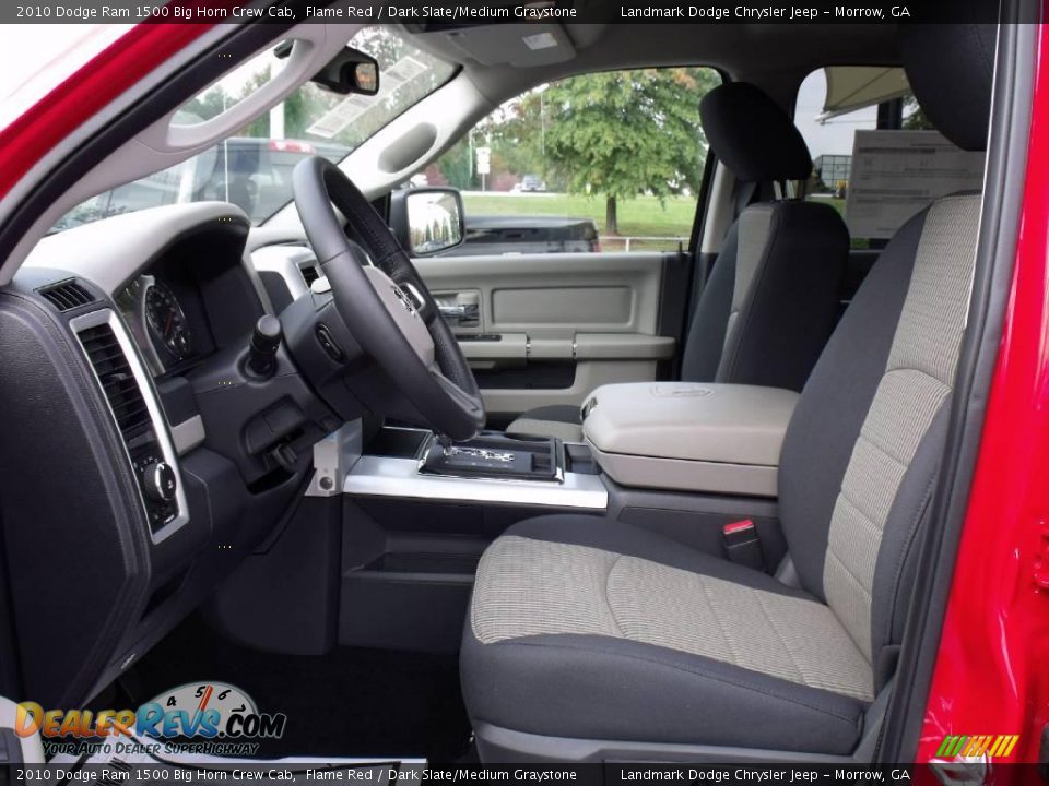 2010 Dodge Ram 1500 Big Horn Crew Cab Flame Red / Dark Slate/Medium Graystone Photo #6