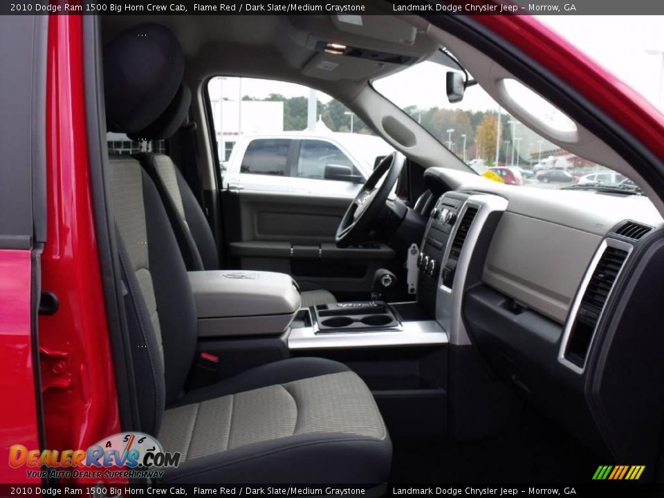 2010 Dodge Ram 1500 Big Horn Crew Cab Flame Red / Dark Slate/Medium Graystone Photo #10