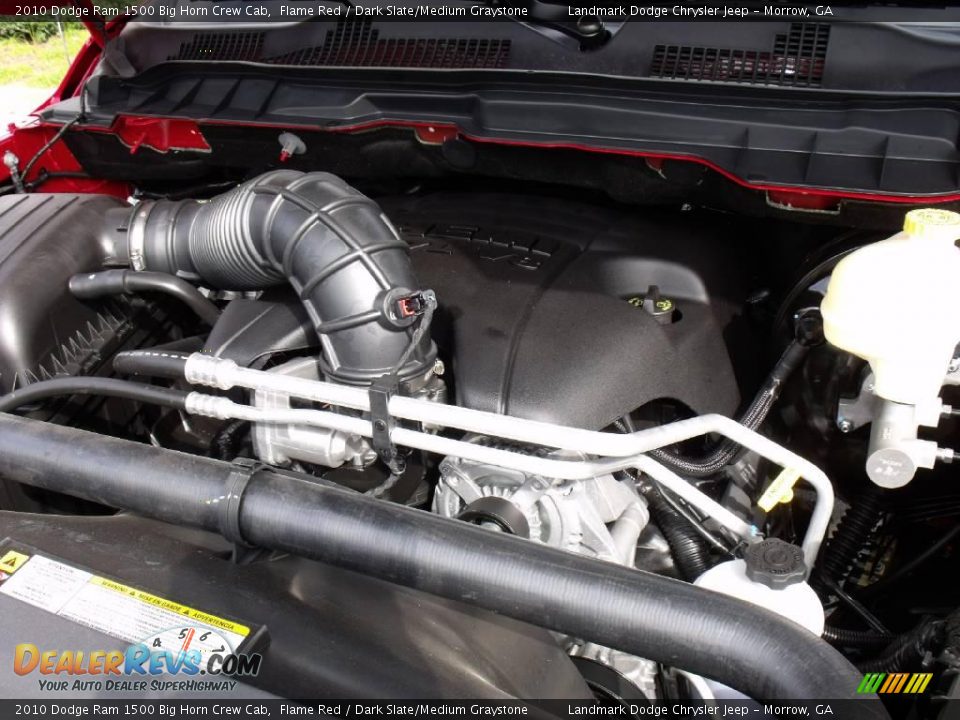 2010 Dodge Ram 1500 Big Horn Crew Cab Flame Red / Dark Slate/Medium Graystone Photo #13