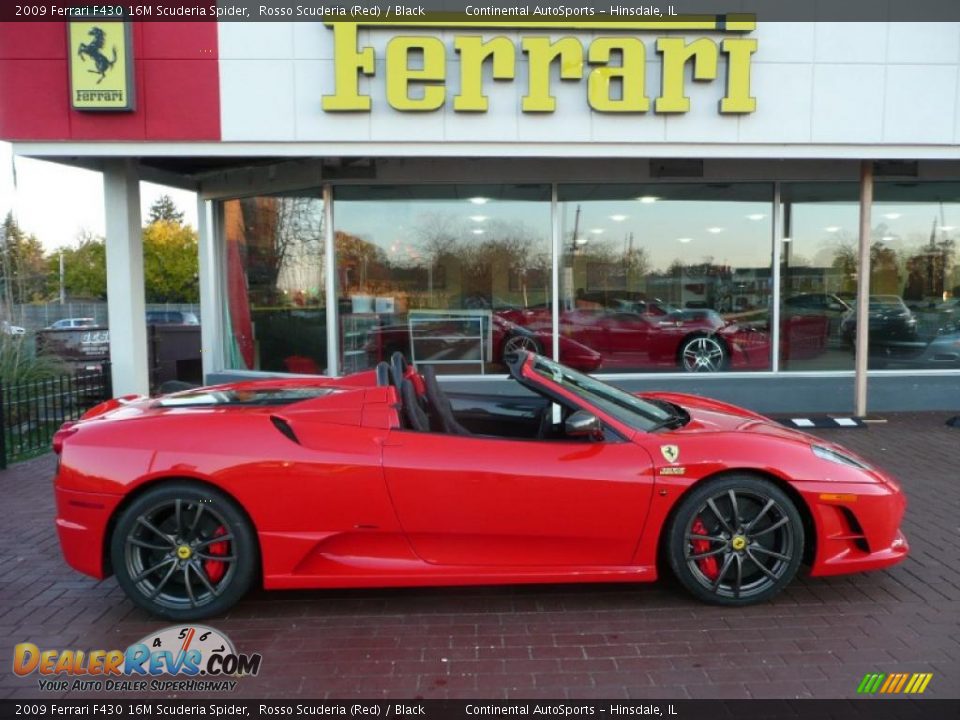 2009 Ferrari F430 16M Scuderia Spider Rosso Scuderia (Red) / Black Photo #1
