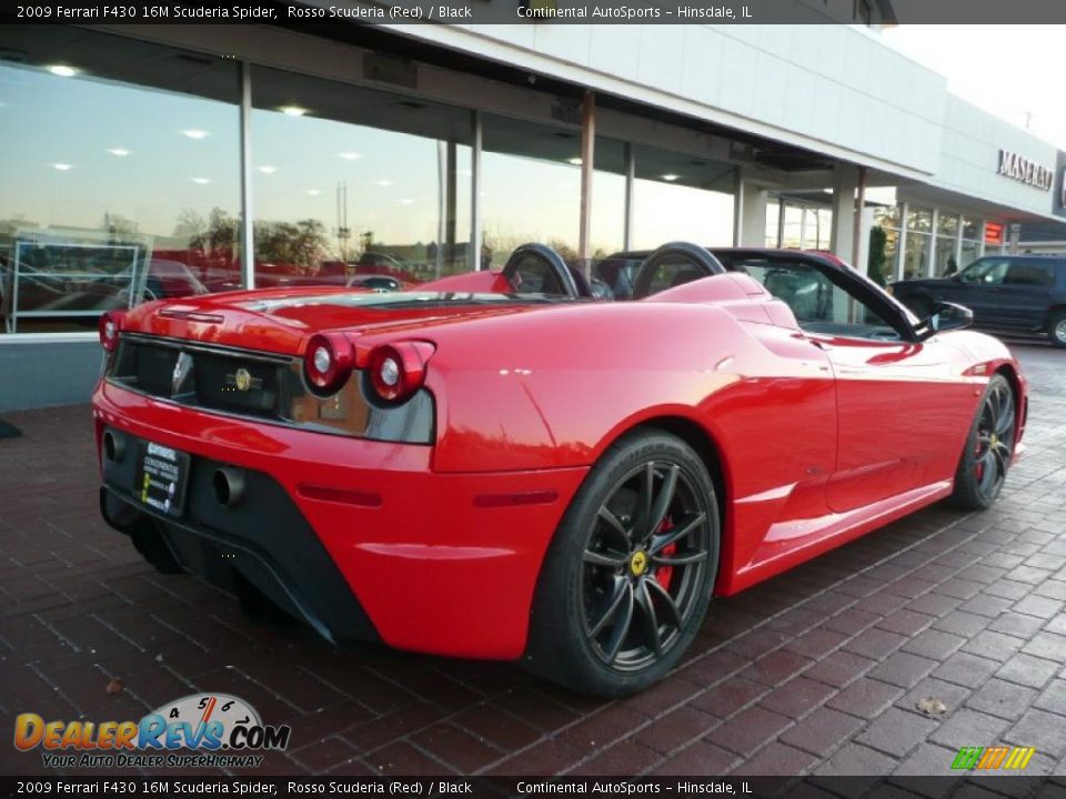 2009 Ferrari F430 16M Scuderia Spider Rosso Scuderia (Red) / Black Photo #2