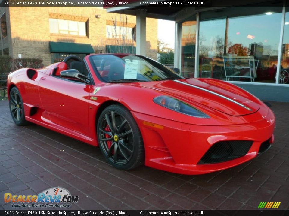 2009 Ferrari F430 16M Scuderia Spider Rosso Scuderia (Red) / Black Photo #3