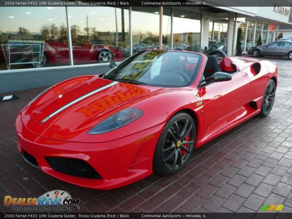 2009 Ferrari F430 16M Scuderia Spider Rosso Scuderia (Red) / Black Photo #5
