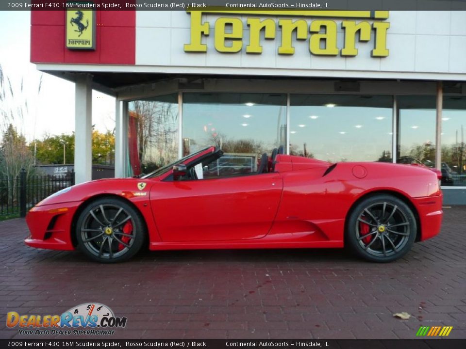 2009 Ferrari F430 16M Scuderia Spider Rosso Scuderia (Red) / Black Photo #6