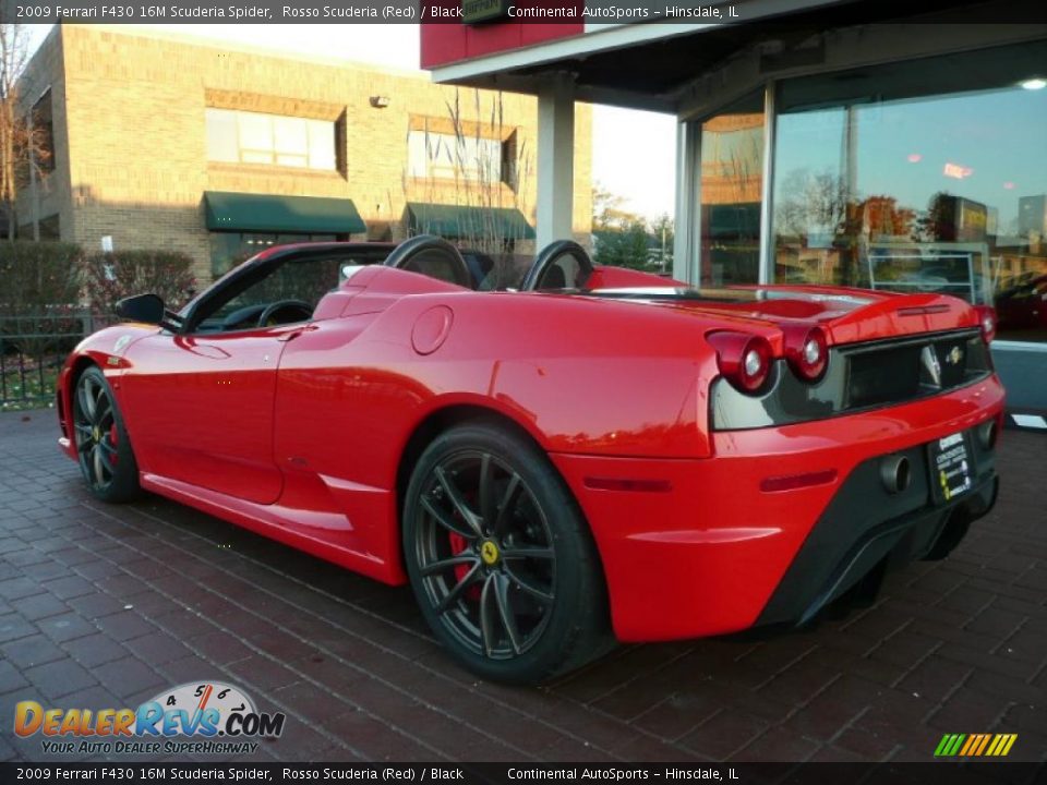 2009 Ferrari F430 16M Scuderia Spider Rosso Scuderia (Red) / Black Photo #7