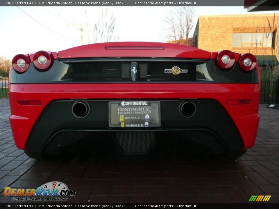 2009 Ferrari F430 16M Scuderia Spider Rosso Scuderia (Red) / Black Photo #8