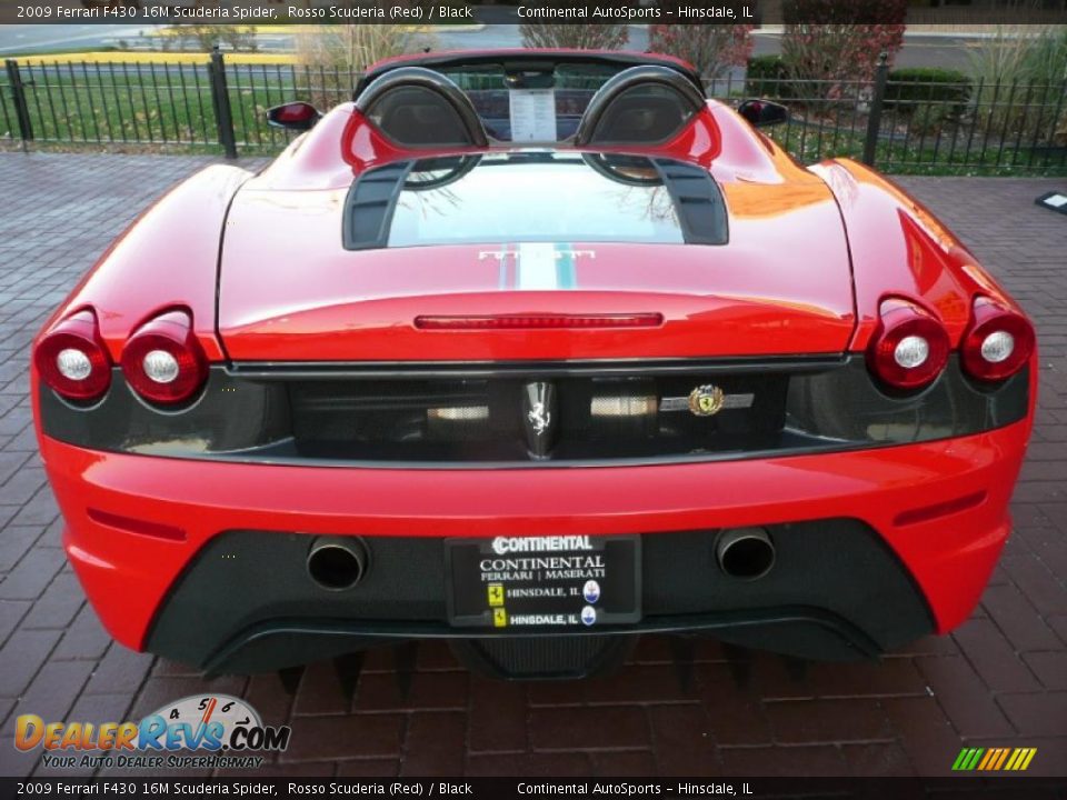 2009 Ferrari F430 16M Scuderia Spider Rosso Scuderia (Red) / Black Photo #9