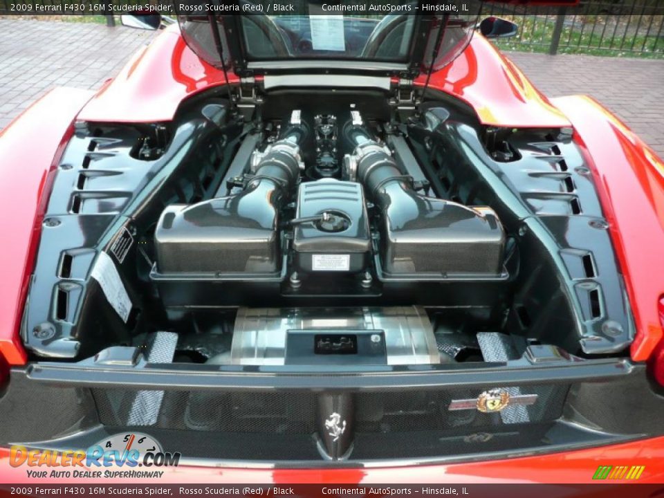 2009 Ferrari F430 16M Scuderia Spider Rosso Scuderia (Red) / Black Photo #10