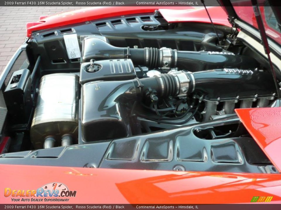 2009 Ferrari F430 16M Scuderia Spider Rosso Scuderia (Red) / Black Photo #12