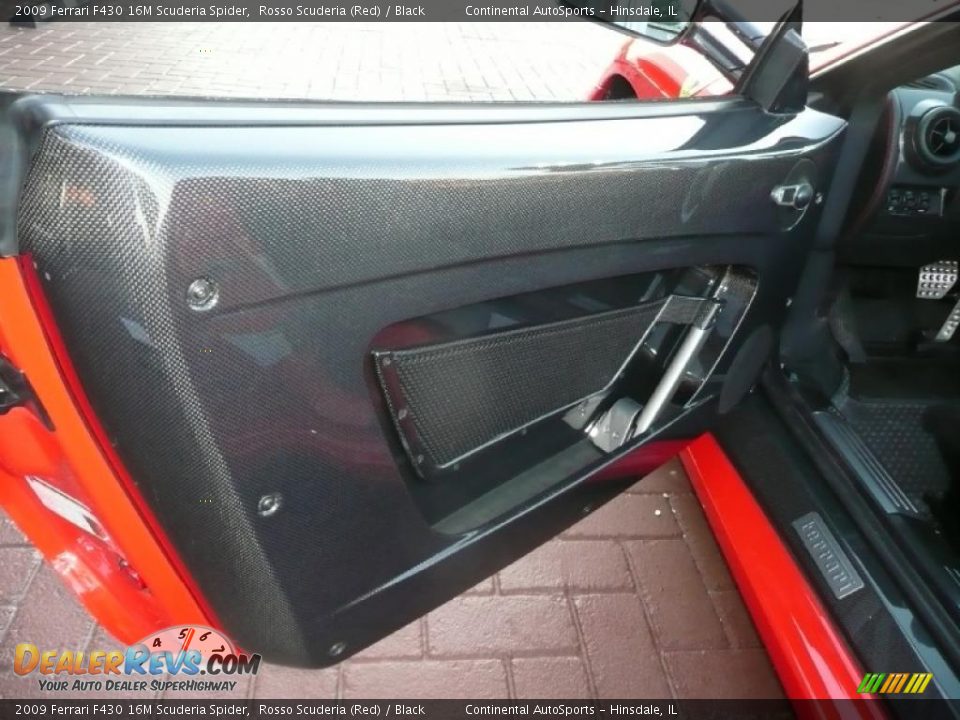 2009 Ferrari F430 16M Scuderia Spider Rosso Scuderia (Red) / Black Photo #18