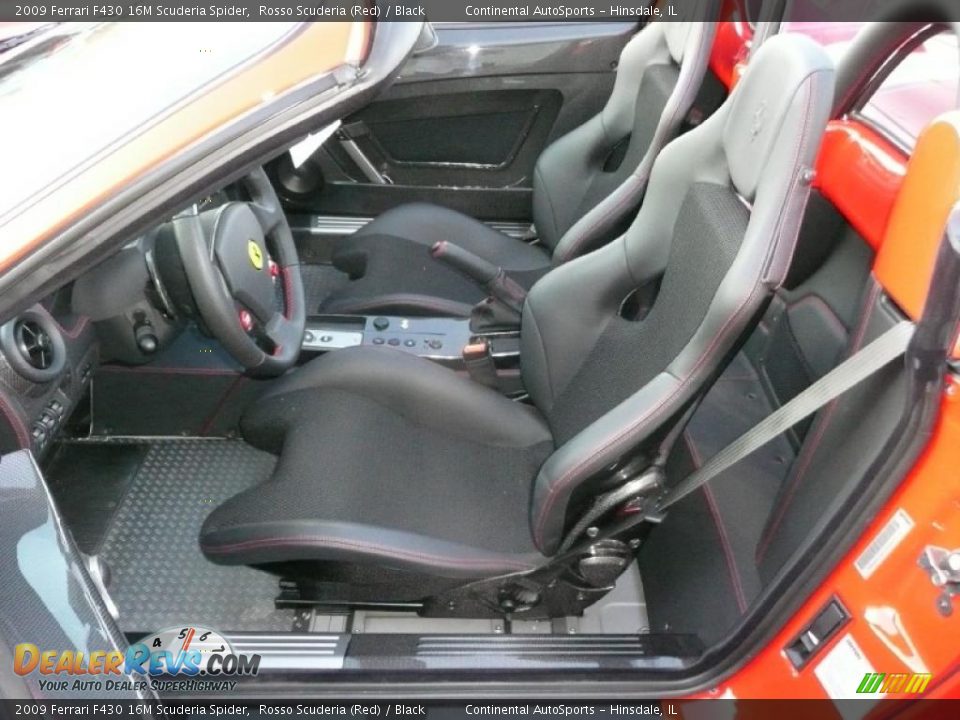 2009 Ferrari F430 16M Scuderia Spider Rosso Scuderia (Red) / Black Photo #19