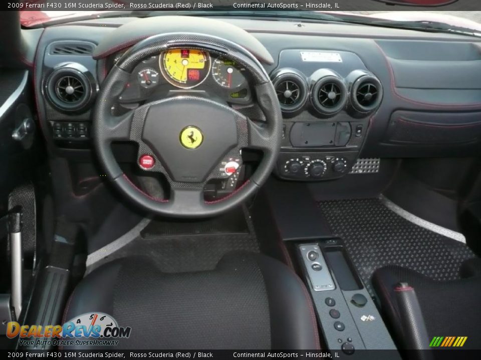 2009 Ferrari F430 16M Scuderia Spider Rosso Scuderia (Red) / Black Photo #20