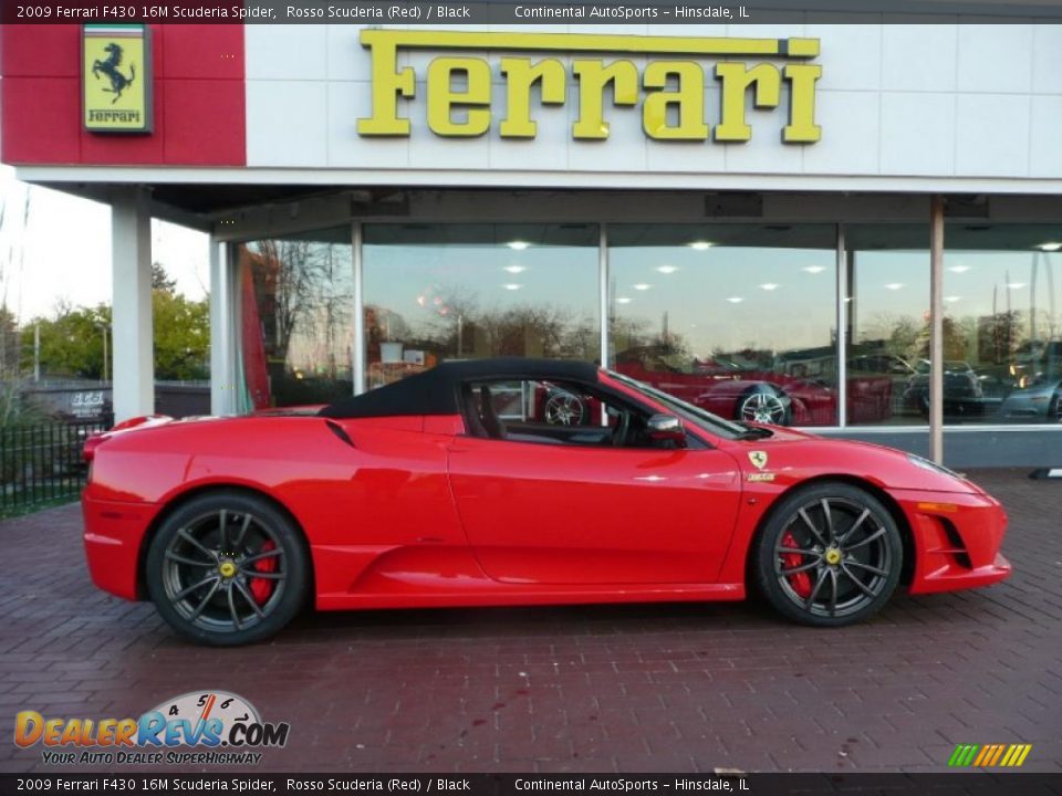 2009 Ferrari F430 16M Scuderia Spider Rosso Scuderia (Red) / Black Photo #29