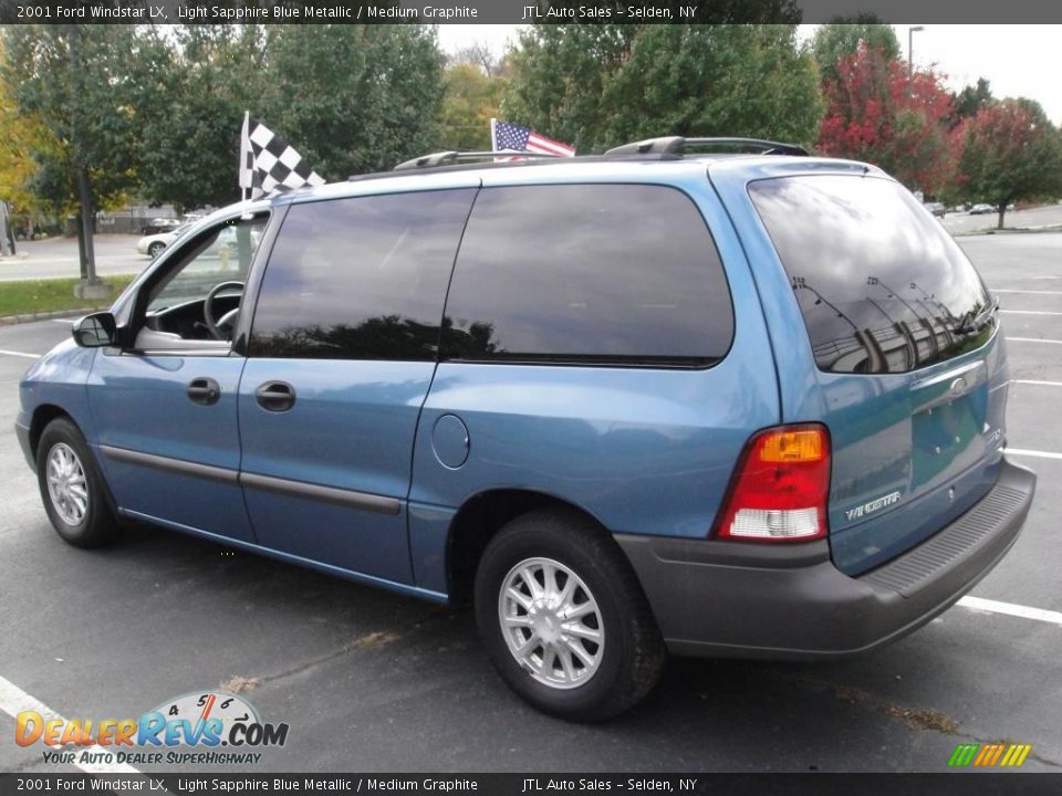 2001 Ford Windstar LX Light Sapphire Blue Metallic / Medium Graphite Photo #4