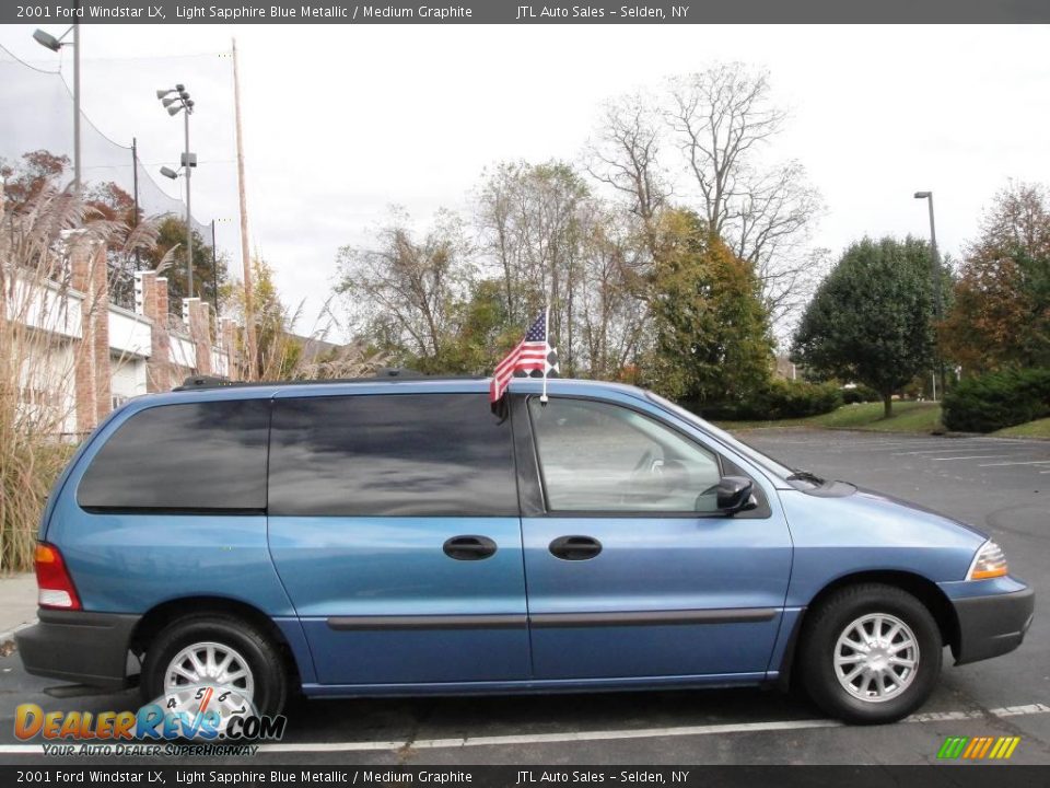 2001 Ford Windstar LX Light Sapphire Blue Metallic / Medium Graphite Photo #7