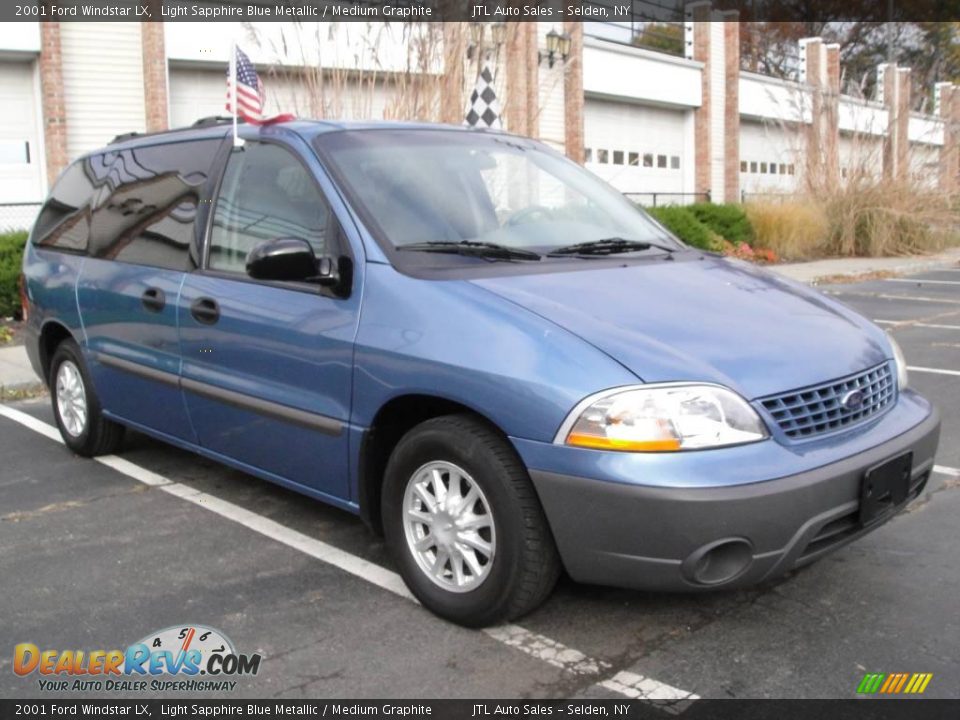 2001 Ford Windstar LX Light Sapphire Blue Metallic / Medium Graphite Photo #8