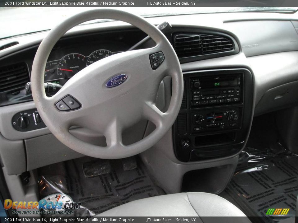 2001 Ford Windstar LX Light Sapphire Blue Metallic / Medium Graphite Photo #13