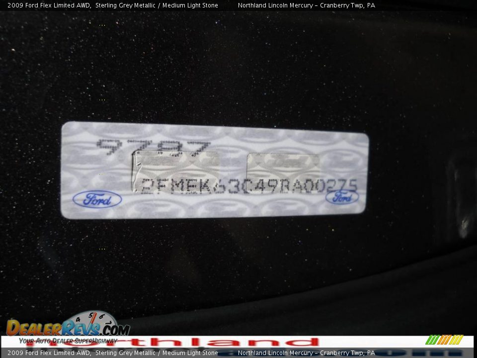 2009 Ford Flex Limited AWD Sterling Grey Metallic / Medium Light Stone Photo #9