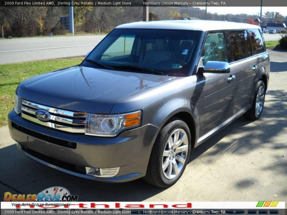 2009 Ford Flex Limited AWD Sterling Grey Metallic / Medium Light Stone Photo #13