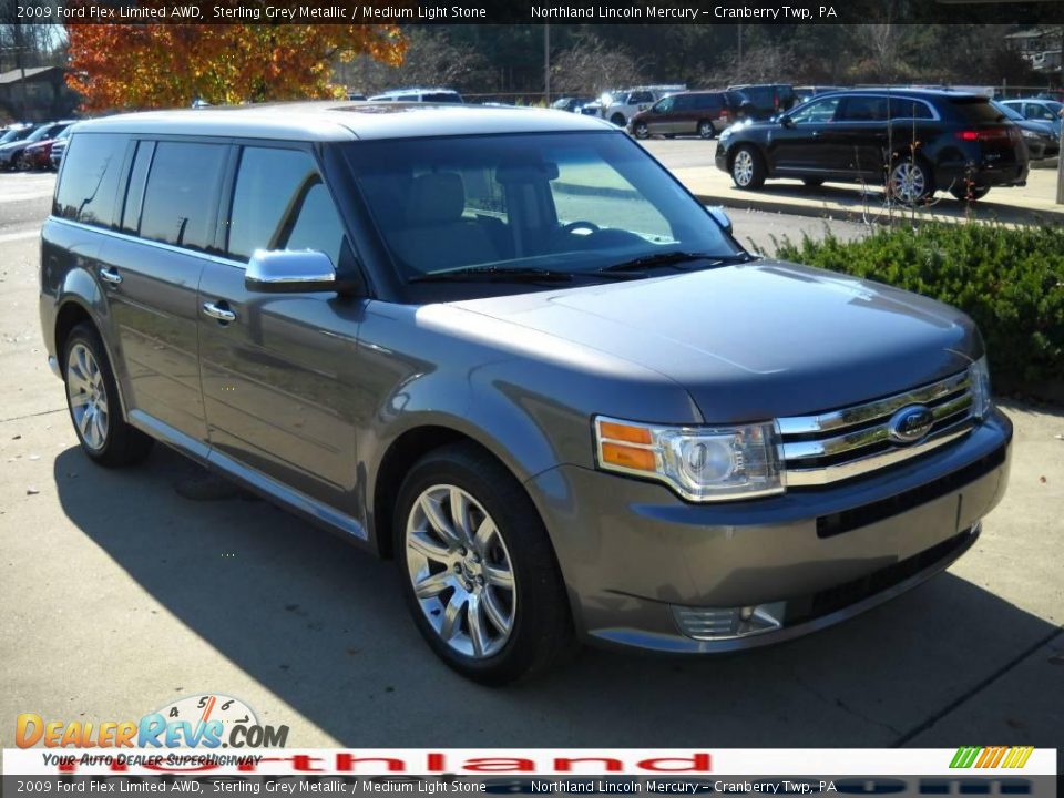 2009 Ford Flex Limited AWD Sterling Grey Metallic / Medium Light Stone Photo #15