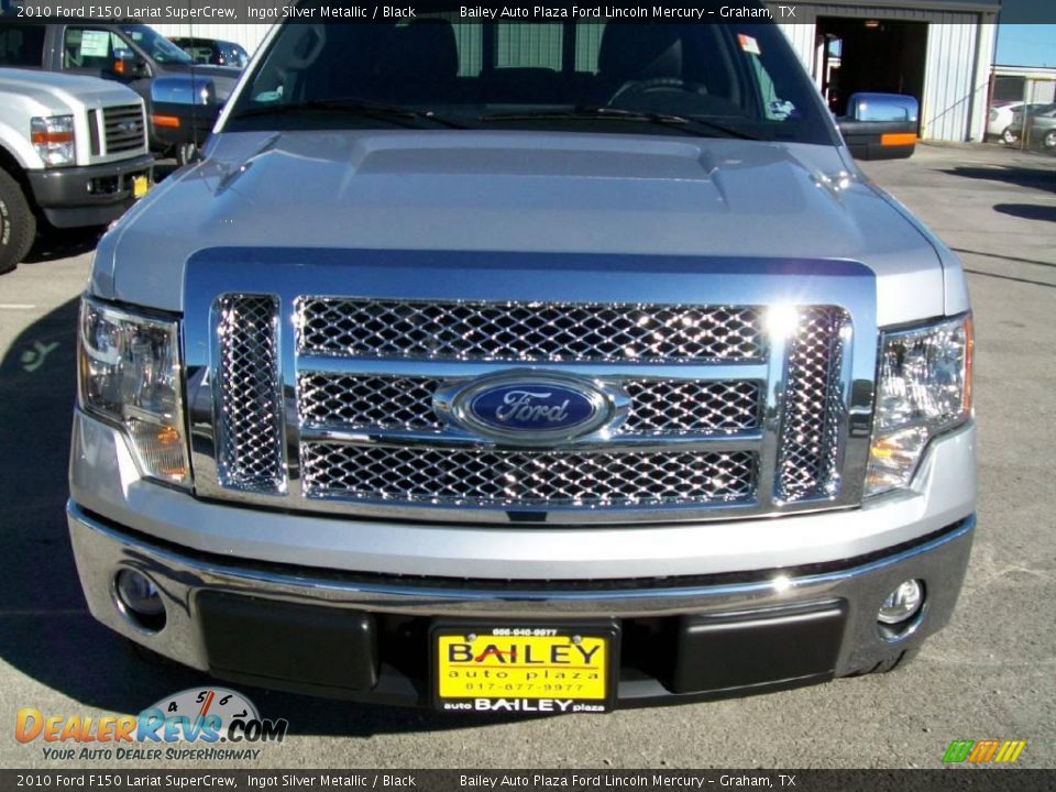 2010 Ford F150 Lariat SuperCrew Ingot Silver Metallic / Black Photo #1