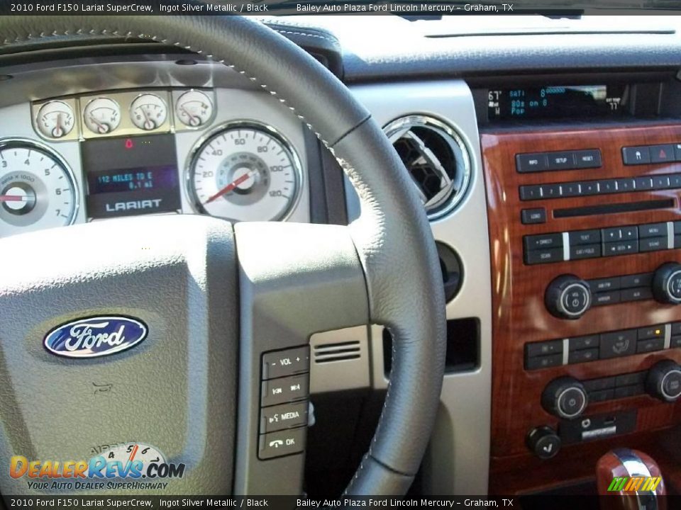 2010 Ford F150 Lariat SuperCrew Ingot Silver Metallic / Black Photo #3