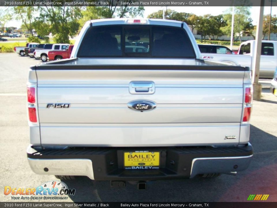 2010 Ford F150 Lariat SuperCrew Ingot Silver Metallic / Black Photo #5