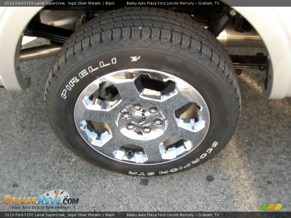 2010 Ford F150 Lariat SuperCrew Ingot Silver Metallic / Black Photo #7