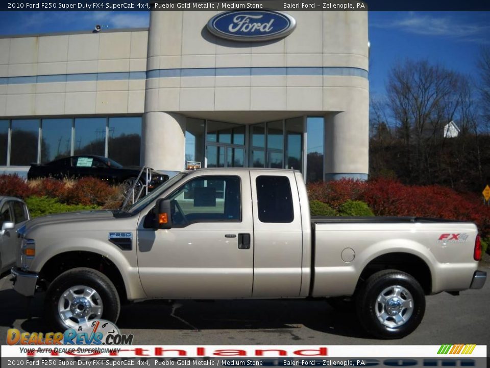 2010 Ford F250 Super Duty FX4 SuperCab 4x4 Pueblo Gold Metallic / Medium Stone Photo #1
