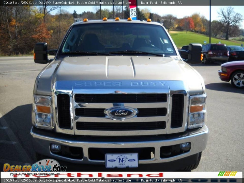 2010 Ford F250 Super Duty FX4 SuperCab 4x4 Pueblo Gold Metallic / Medium Stone Photo #3