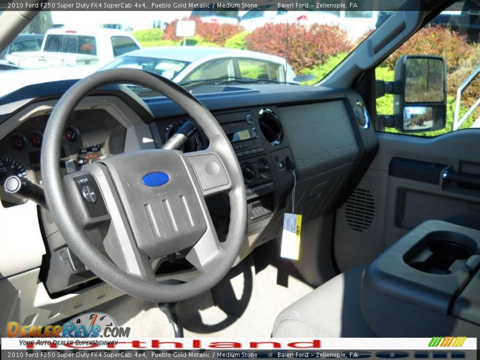 2010 Ford F250 Super Duty FX4 SuperCab 4x4 Pueblo Gold Metallic / Medium Stone Photo #10