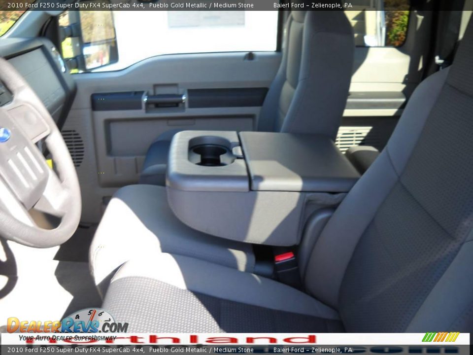 2010 Ford F250 Super Duty FX4 SuperCab 4x4 Pueblo Gold Metallic / Medium Stone Photo #11