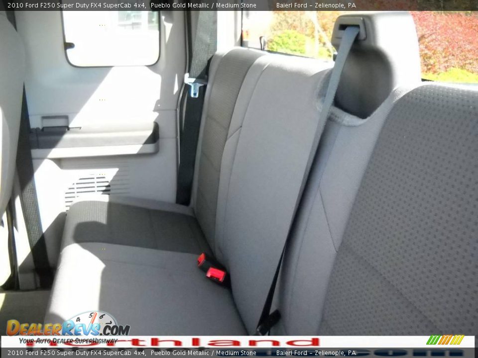 2010 Ford F250 Super Duty FX4 SuperCab 4x4 Pueblo Gold Metallic / Medium Stone Photo #15