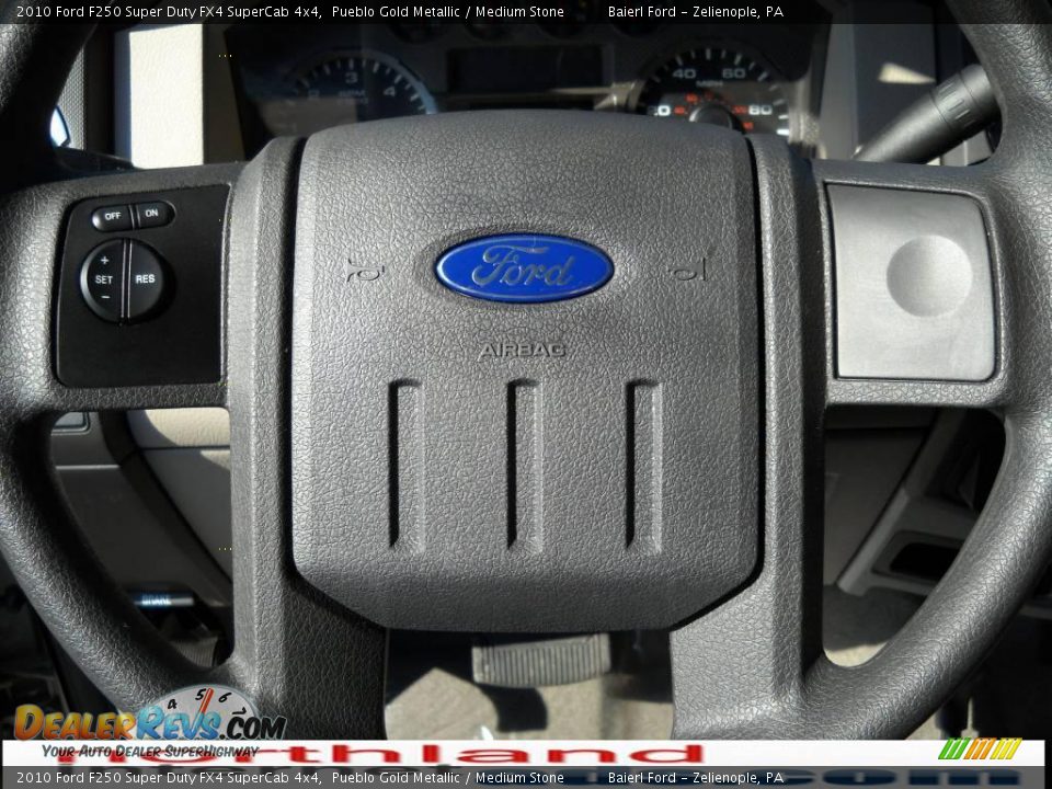 2010 Ford F250 Super Duty FX4 SuperCab 4x4 Pueblo Gold Metallic / Medium Stone Photo #19