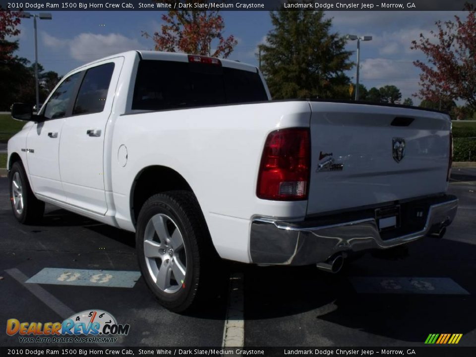 2010 Dodge Ram 1500 Big Horn Crew Cab Stone White / Dark Slate/Medium Graystone Photo #2