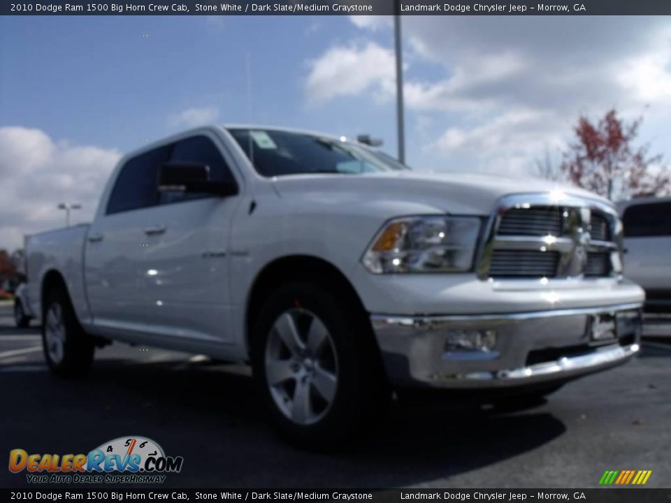 2010 Dodge Ram 1500 Big Horn Crew Cab Stone White / Dark Slate/Medium Graystone Photo #4