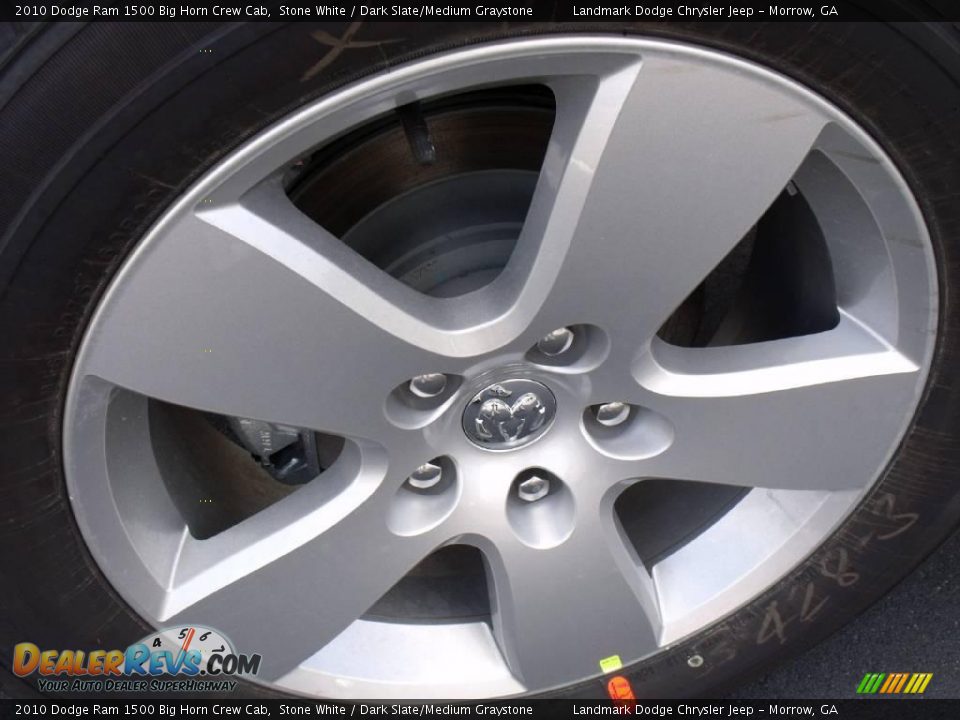 2010 Dodge Ram 1500 Big Horn Crew Cab Stone White / Dark Slate/Medium Graystone Photo #8