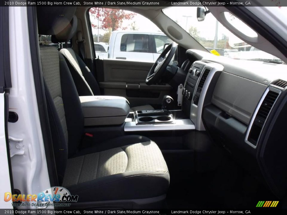 2010 Dodge Ram 1500 Big Horn Crew Cab Stone White / Dark Slate/Medium Graystone Photo #11