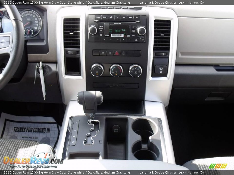 2010 Dodge Ram 1500 Big Horn Crew Cab Stone White / Dark Slate/Medium Graystone Photo #12