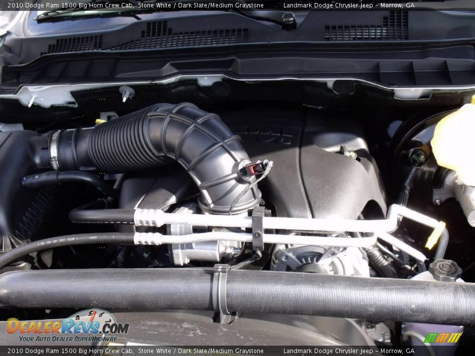 2010 Dodge Ram 1500 Big Horn Crew Cab Stone White / Dark Slate/Medium Graystone Photo #14
