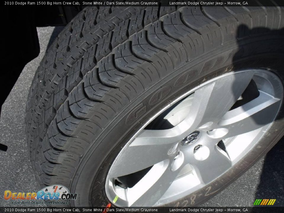 2010 Dodge Ram 1500 Big Horn Crew Cab Stone White / Dark Slate/Medium Graystone Photo #15