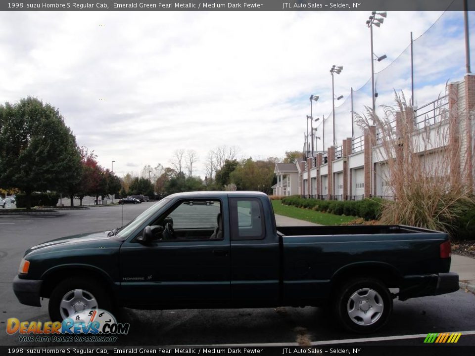 1998 Isuzu Hombre S Regular Cab Emerald Green Pearl Metallic / Medium Dark Pewter Photo #3