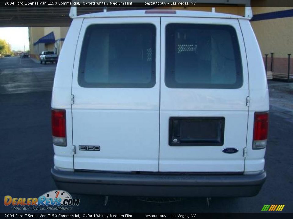 2004 Ford E Series Van E150 Commercial Oxford White / Medium Flint Photo #7