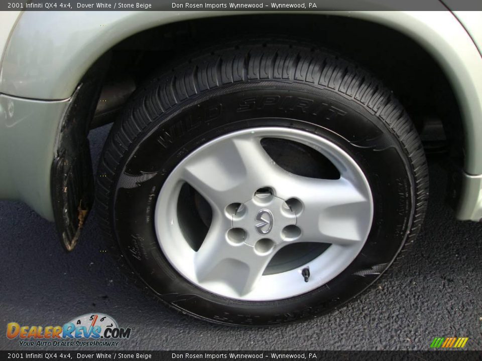2001 Infiniti QX4 4x4 Dover White / Stone Beige Photo #27