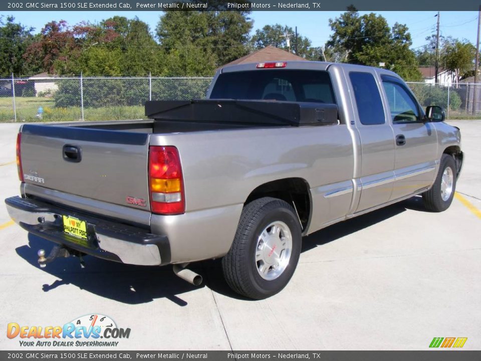 2002 GMC Sierra 1500 SLE Extended Cab Pewter Metallic / Neutral Photo #3